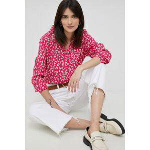 Košile Seidensticker dámská, růžová barva, regular, s klasickým límcem
