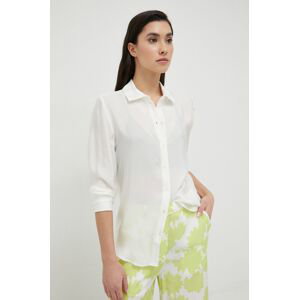 Košile Armani Exchange dámská, bílá barva, regular, s klasickým límcem