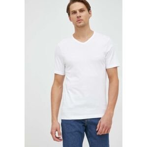 Bavlněné tričko BOSS 3-pack bílá barva, 50475285