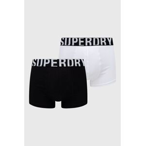 Boxerky Superdry (2-pack) bílá barva