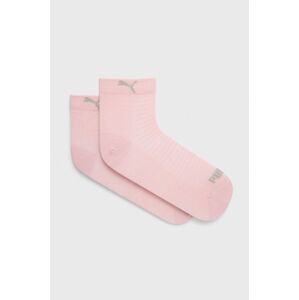 Ponožky Puma (2-pack) 907956 dámské, růžová barva