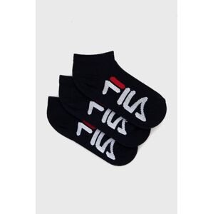 Dětské ponožky Fila (3-pack) tmavomodrá barva