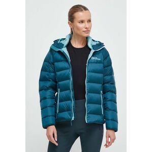 Péřová sportovní bunda Jack Wolfskin Nebelhorn tyrkysová barva