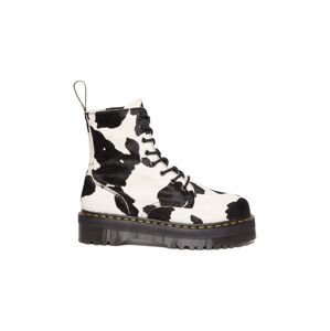 Kožené kotníkové boty Dr. Martens Jadon dámské, černá barva, na platformě, DM31094934