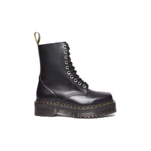 Kožené workery Dr. Martens 1490 Quad Squared dámské, černá barva, na platformě, DM31147001