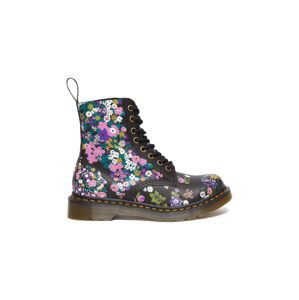 Kožené workery Dr. Martens 1460 Pascal dámské, černá barva, na plochém podpatku, DM31186038