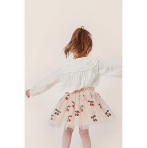 Dětská sukně Konges Sløjd růžová barva, mini, áčková