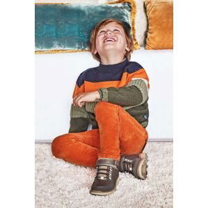 Dětské kalhoty Mayoral oranžová barva, hladké