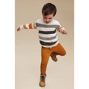 Dětský svetr s příměsí vlny Mayoral oranžová barva, lehký
