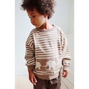 Dětský svetr s příměsí vlny Konges Sløjd béžová barva, lehký