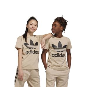 Bavlněné tričko adidas Originals TREFOIL béžová barva, s potiskem