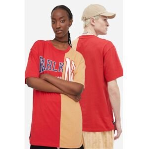 Bavlněné tričko Karl Kani červená barva