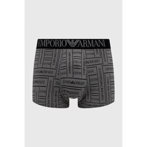 Boxerky Emporio Armani Underwear pánské, šedá barva