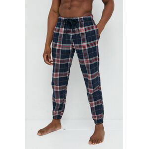 Pyžamové kalhoty Abercrombie & Fitch pánské, tmavomodrá barva