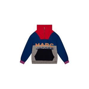 Dětská bavlněná mikina Marc Jacobs tmavomodrá barva, vzorovaná