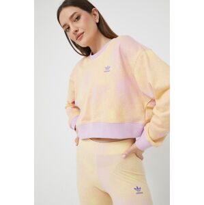 Bavlněná mikina adidas Originals dámská, , vzorovaná