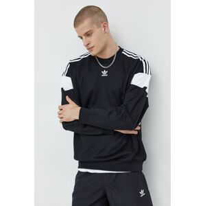 Mikina adidas Originals pánská, černá barva, s aplikací