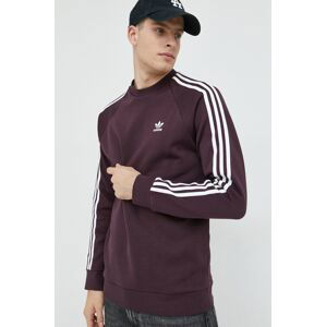 Mikina adidas Originals pánská, fialová barva, s aplikací