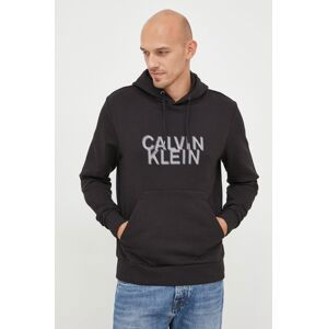 Mikina Calvin Klein pánská, černá barva, hladká