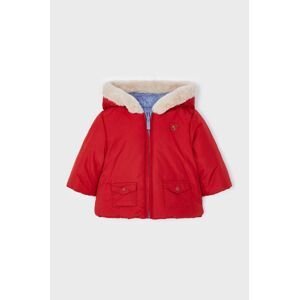 Dětská oboustranná bunda Mayoral Newborn červená barva