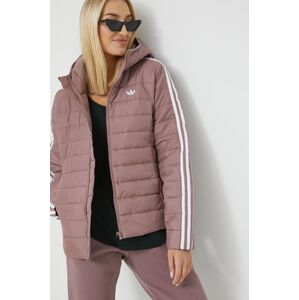 Bunda adidas Originals dámská, růžová barva, přechodná