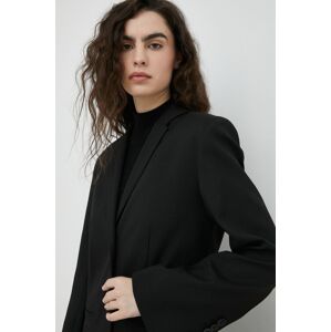 Blazer s příměsí vlny By Malene Birger černá barva,