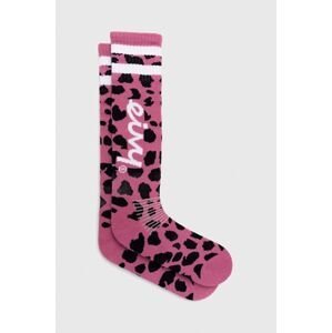 Lyžařské ponožky Eivy cheerleader , růžová barva
