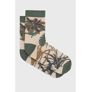 Ponožky Vans pánské, zelená barva