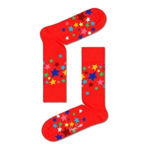 Ponožky Happy Socks Stars Sock červená barva