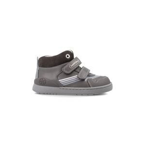 Dětské kožené sneakers boty Biomecanics šedá barva
