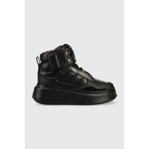 Kožené sneakers boty Karl Lagerfeld ANAKAPRI černá barva, KL63555