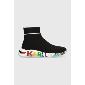 Sneakers boty Karl Lagerfeld QUADRA černá barva, KL63246P