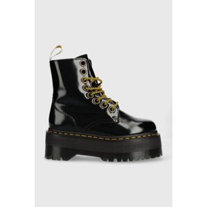 Farmářky Dr. Martens Vegan Jadon Max dámské, černá barva, na platformě, DM27292001