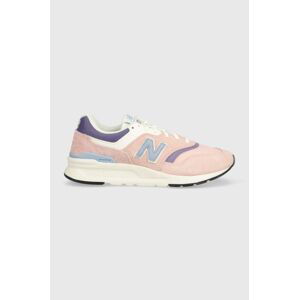 Sneakers boty New Balance CW997HVG růžová barva, CW997HVG-HVG