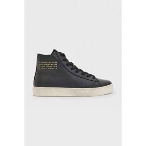 Kožené kecky AllSaints Tana High Top dámské, černá barva