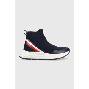 Dětské sneakers boty Tommy Hilfiger tmavomodrá barva