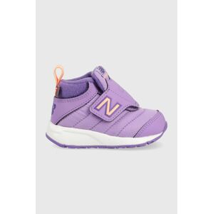 Dětské zimní boty New Balance ITCOZYGP fialová barva