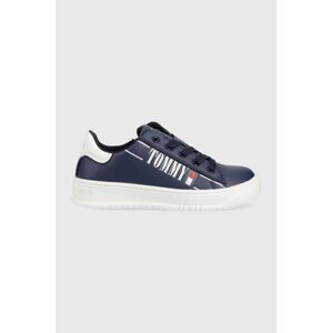 Dětské sneakers boty Tommy Hilfiger tmavomodrá barva