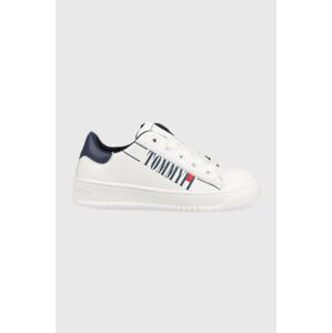 Dětské sneakers boty Tommy Hilfiger bílá barva