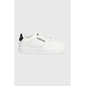 Dětské sneakers boty Levi's bílá barva