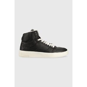 Sneakers boty Guess Verona Basket Mid Smart černá barva