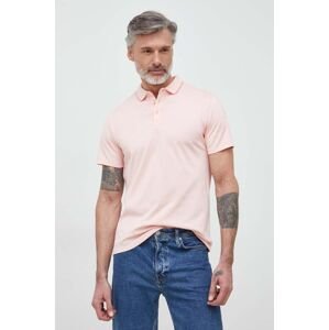 Polo tričko Guess ES SS PAUL růžová barva, s aplikací, M2YP25 KARS0