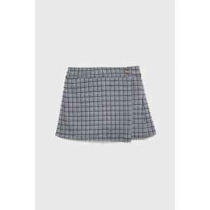Dětská sukně Abercrombie & Fitch šedá barva, mini
