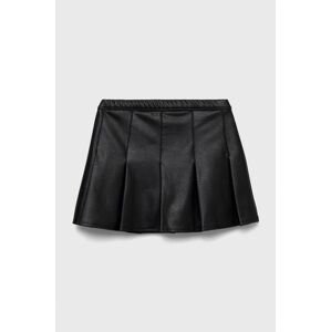 Dětská sukně Abercrombie & Fitch černá barva, mini, áčková