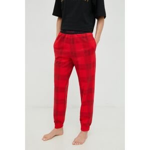Kalhoty Calvin Klein Underwear dámské, červená barva