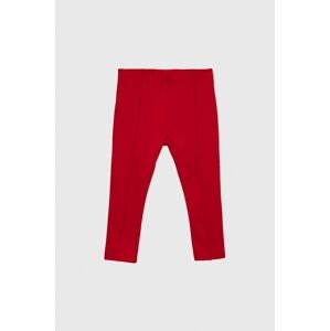 Kojenecké kalhoty Birba&Trybeyond červená barva, hladké
