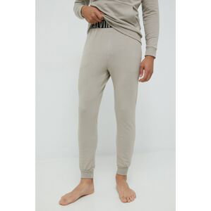 Pyžamové kalhoty Calvin Klein Underwear pánské, šedá barva