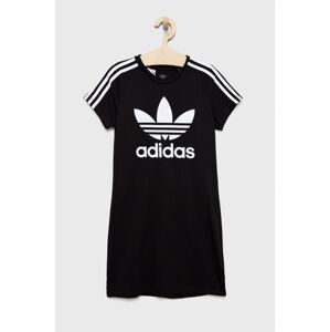 Dívčí šaty adidas Originals černá barva, mini