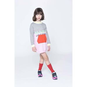 Dětské bavlněné šaty Marc Jacobs mini, oversize