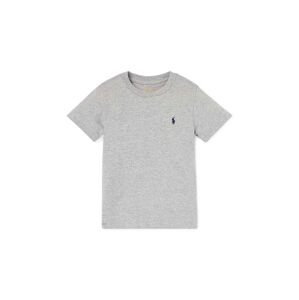 Dětské bavlněné tričko Polo Ralph Lauren šedá barva